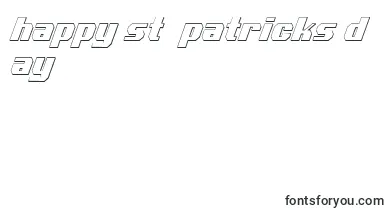 Voortrekker3DCondensedItalic font – St Patricks Day Fonts